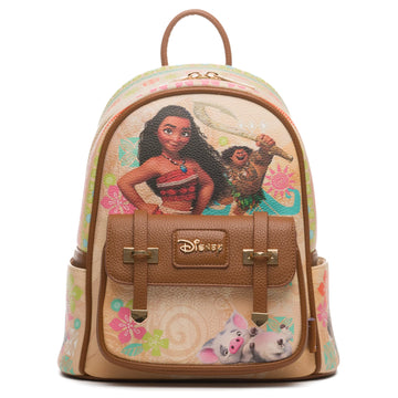 Moana & Maui Faux Leather Mini Backpack – Disney Travel Bag for Women, Teens & Girls