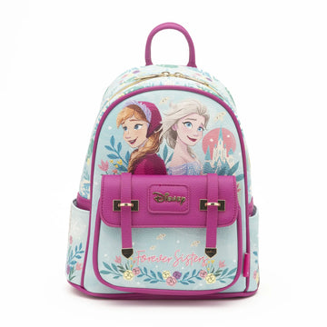 Disney Frozen Mini Backpack – Anna & Elsa Faux Leather Bag | Limited Edition Adult & Girls Disney Backpack