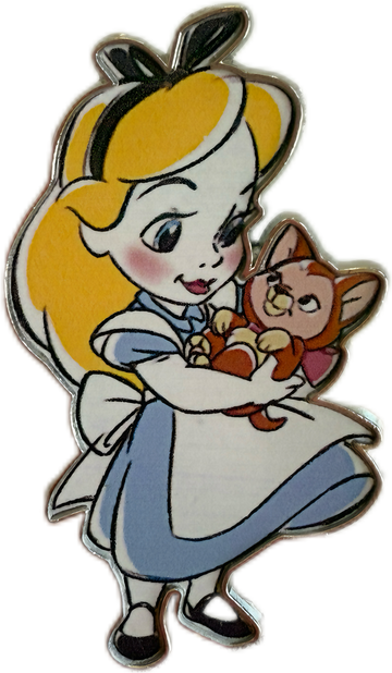 Alice inWonderland Disney Animators’ Collection Paris Pin – Baby Alice with Cat – Disney Trading Pin