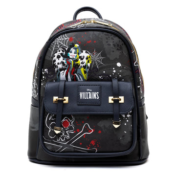 Disney Villians x WondaPop - Cruella de Vil 11” Vegan Leather Mini Backpack