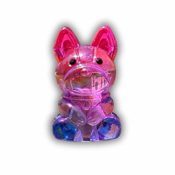 Iridescent Frenchie Dog Pencil Sharpener – Cute Vibrant School Supply for Students & Stationery Fans
