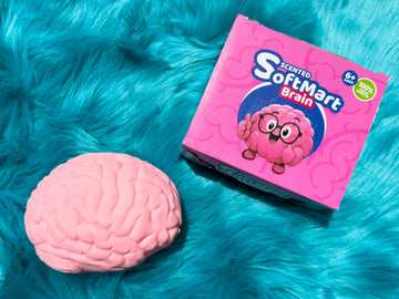 Pink Scented Brain Squishy Toy – Jumbo Fidget & Sensory Toy for Kids and Adults