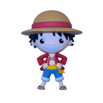 Luffy One Piece 3D Monogram Magnet | Monkey D Luffy Merch Anime Aesthetic Decorative Magnet for Fridge