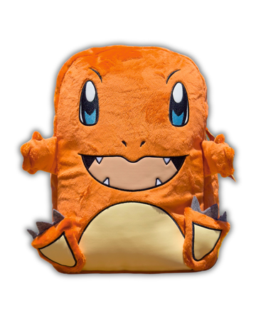 Pokémon GO Charmander Plush Faux Fur Backpack – Pokémon Backpack for Women, Kids & Pokémon Fans | Pokémon Merch School & Travel Bag
