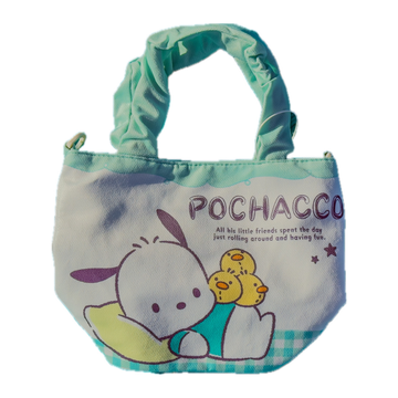 Sanrio Mini Tote Bag with Adjustable Strap – Pochacco, Kuromi, Cinnamoroll & My Melody