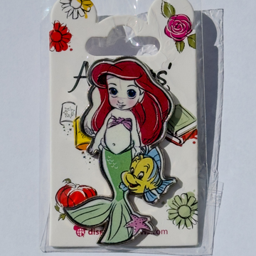 Disney Paris Baby Ariel Pin 2” – Official Disney Princess Enamel Pin | Little Mermaid Disney Pins | Disney Pins Collection