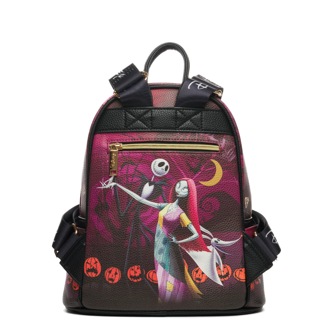 The Nightmare Before Christmas Mini Backpack – Jack Skellington, Sally & Zero | Vegan Leather Small Backpack Purse for Adults by WondaPop