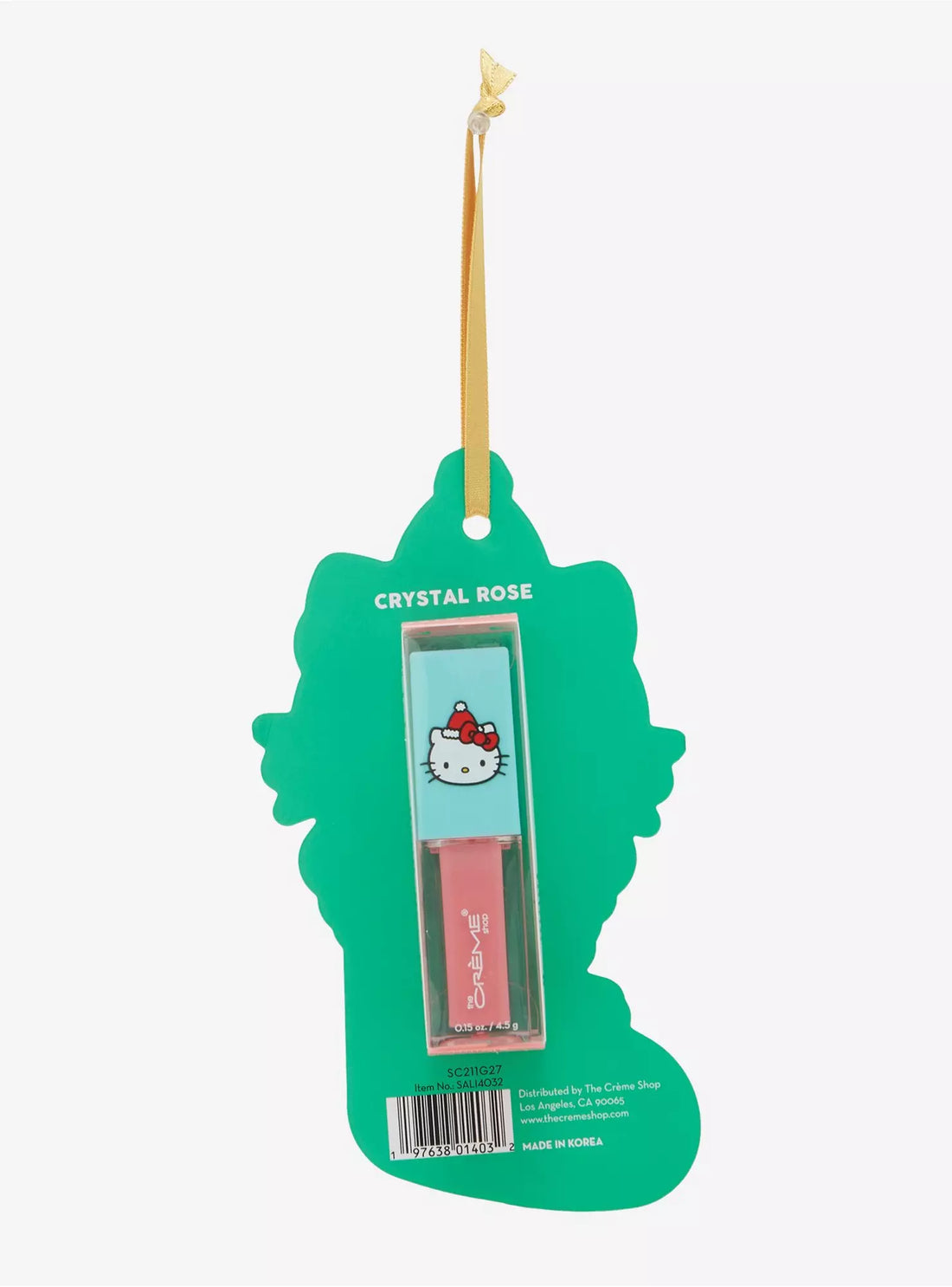 The Crème Shop x Sanrio Hello Kitty Crystal Rose Lip Oil | Christmas Makeup Stocking Stuffer, Holiday Hello Kitty Gift