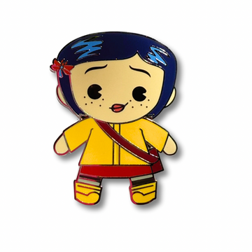 Coraline Raincoat Enamel Pin – Officially Licensed Cute Hard Enamel Pins for Backpack & Hats