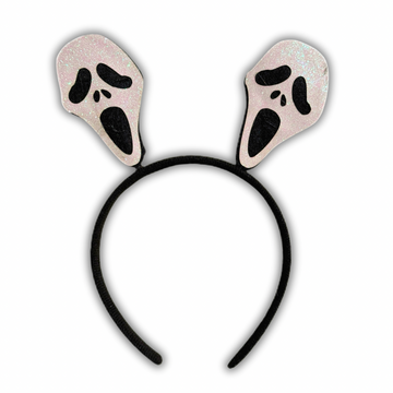 Scream Glitter Halloween Headband – Scary Movie Costume Accessory & Halloween Decor for Adults & Kids