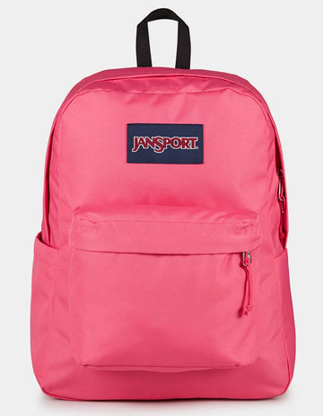 JanSport SuperBreak Backpack Posh Pink | Cute School Backpack with 15" Laptop Sleeve | Travel Backpack for Women, Girls & Kids