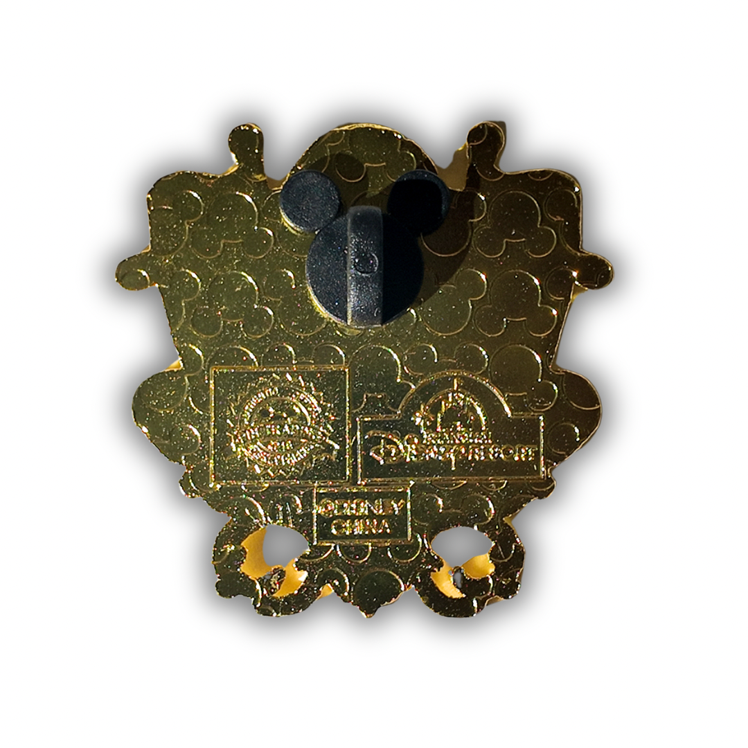 Princess Jasmine Shield Pin – Aladdin Disney Princess Enamel Pin with Rhinestones