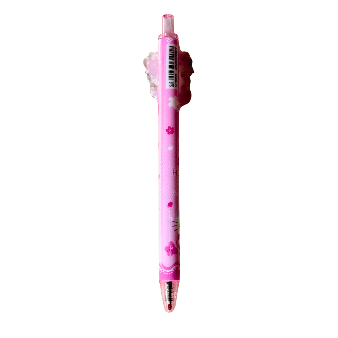 Sanrio Sakura Gel Pen 0.5mm – Cute Kawaii Hello Kitty Stationery, Girly Aesthetic Office Pen