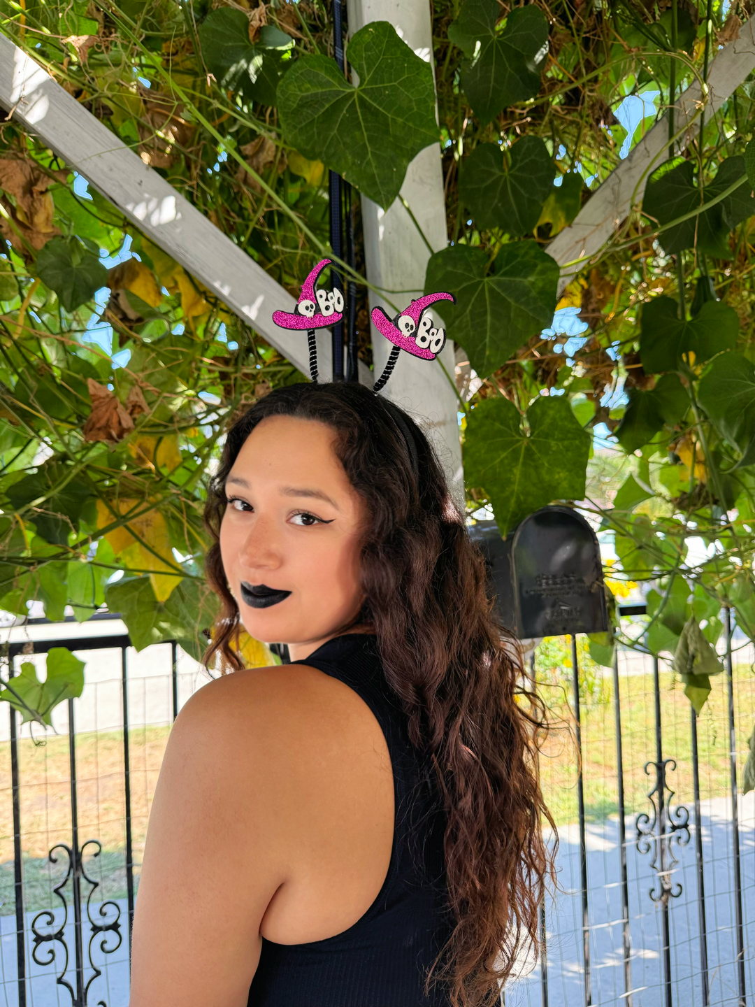 Witch Hat Glitter Halloween Headband – Sparkly Halloween Costume Accessory, Party Headband, Photo Prop & Decorations for Adults & Kids