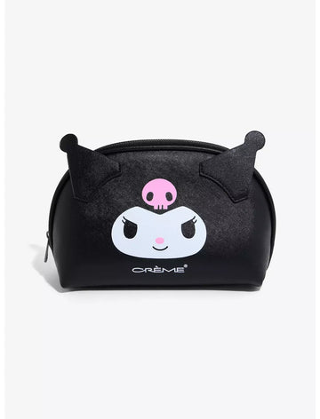 Kuromi Faux Leather Cosmetic Makeup Bag – The Crème Shop Sanrio Travel Pouch