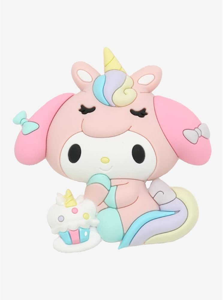 Sanrio My Melody Unicorn 3D Foam Magnet | Cute Kawaii Sanrio Fridge Magnet