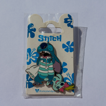 Disney Paris Sleepy Stitch Pajamas Pin – Official Lilo and Stitch Enamel Pin | Disney Pins Trading