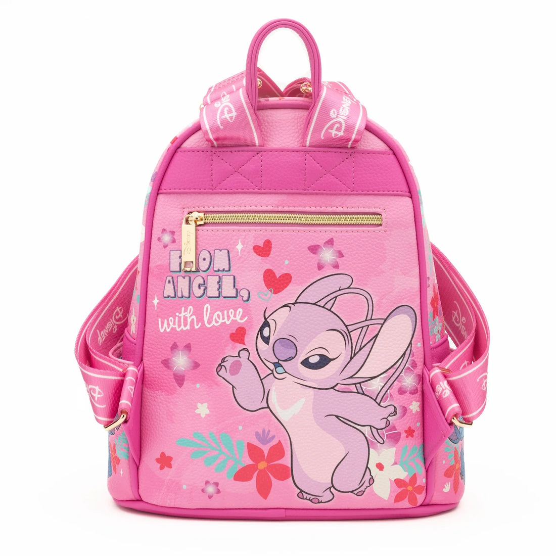 Limited Edition Lilo & Stitch Angel Faux Leather Mini Backpack — Pink Collectible Disney Backpack for Adults & Fans