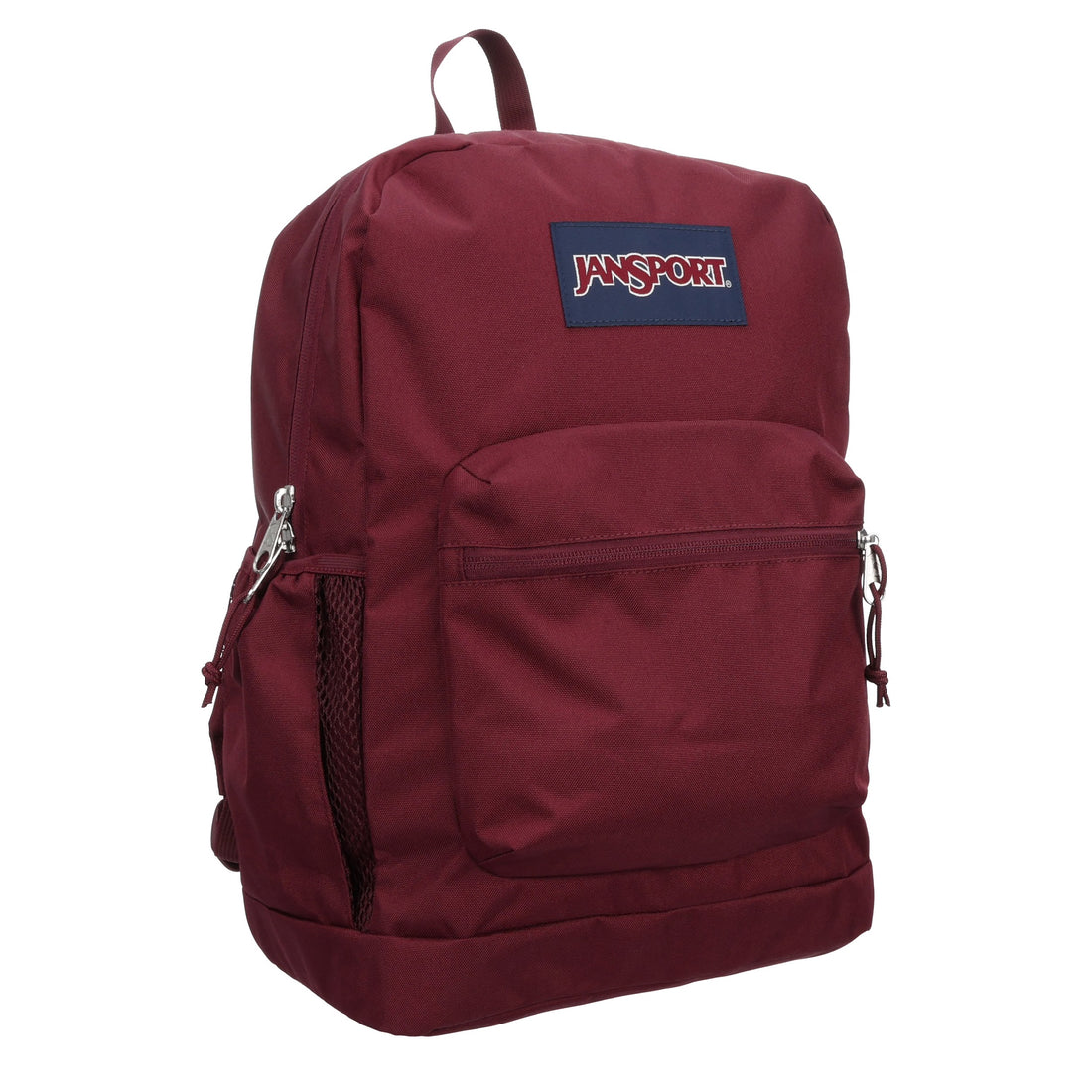 JanSport Cross Town Plus Cherry Lacquer Burgundy Backpack – 26L School & Laptop Bag