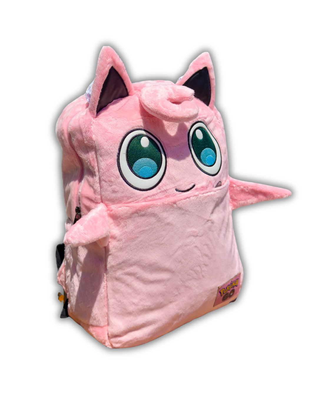 Jigglypuff Faux Fur Plush Pokemon Backpack with 3D Ears