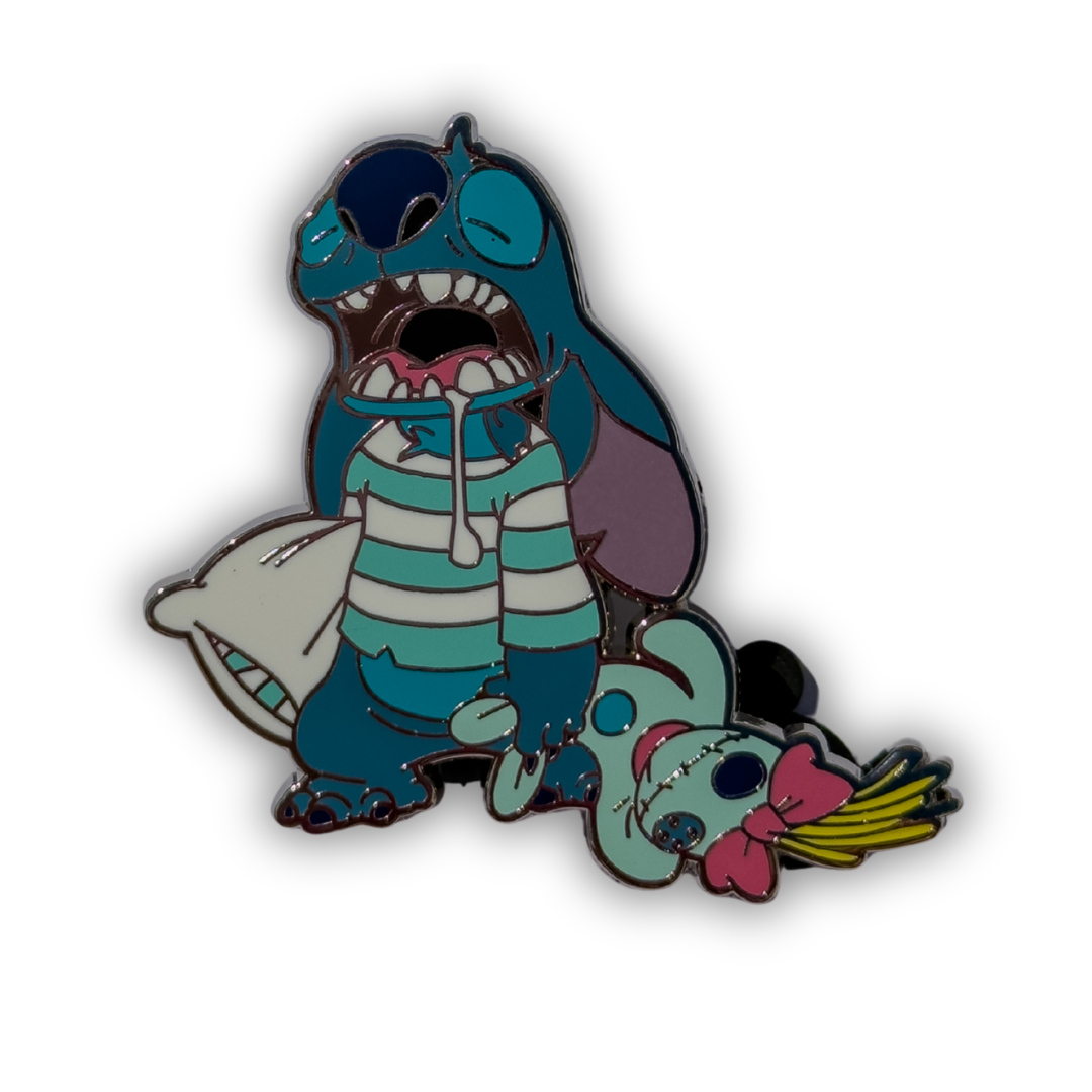 Disney Paris Sleepy Stitch Pajamas Pin – Official Lilo and Stitch Enamel Pin | Disney Pins Trading