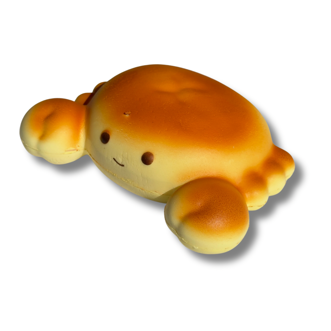Crab Bun Bread Slow Rise Squishy | Taba Squishy Kawaii Foam Fidget Toy for Kids & Adults