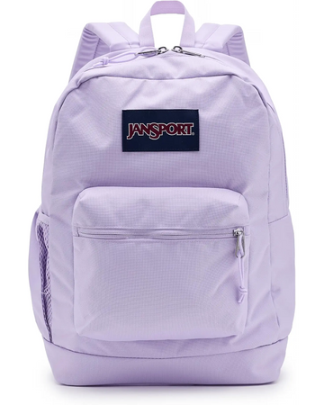 JanSport Cross Town Plus Pastel Lilac Backpack – 26L Cute School & Travel Bag