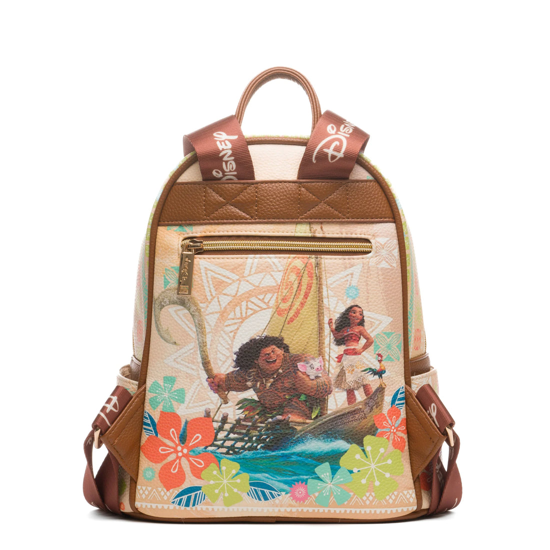 Moana & Maui Faux Leather Mini Backpack – Disney Travel Bag for Women, Teens & Girls