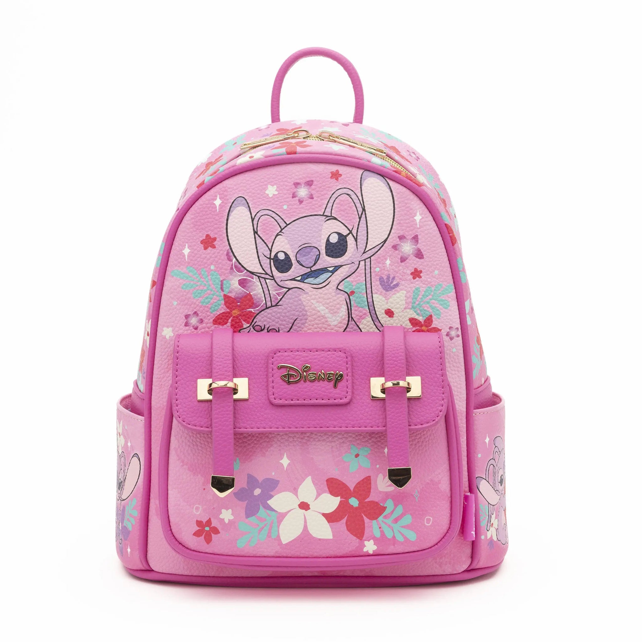 Limited Edition Lilo & Stitch Angel Faux Leather Mini Backpack — Pink Collectible Disney Backpack for Adults & Fans