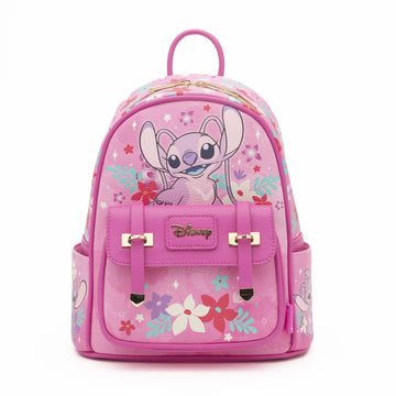 Limited Edition Lilo & Stitch Angel Faux Leather Mini Backpack — Pink Collectible Disney Backpack for Adults & Fans