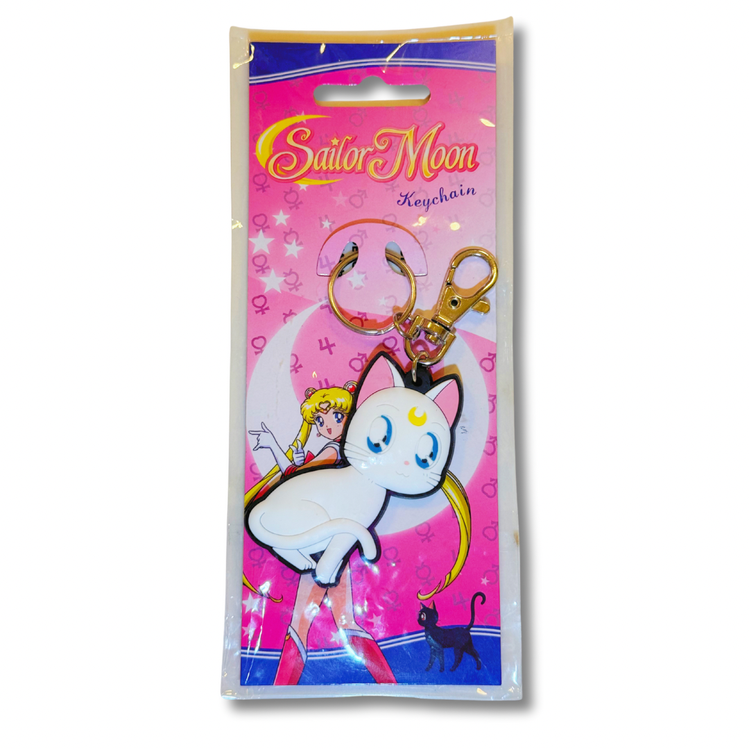 Official Sailor Moon Artemis Cat Keychain – Rubber Anime Character Keychain for Bags & Backpacks