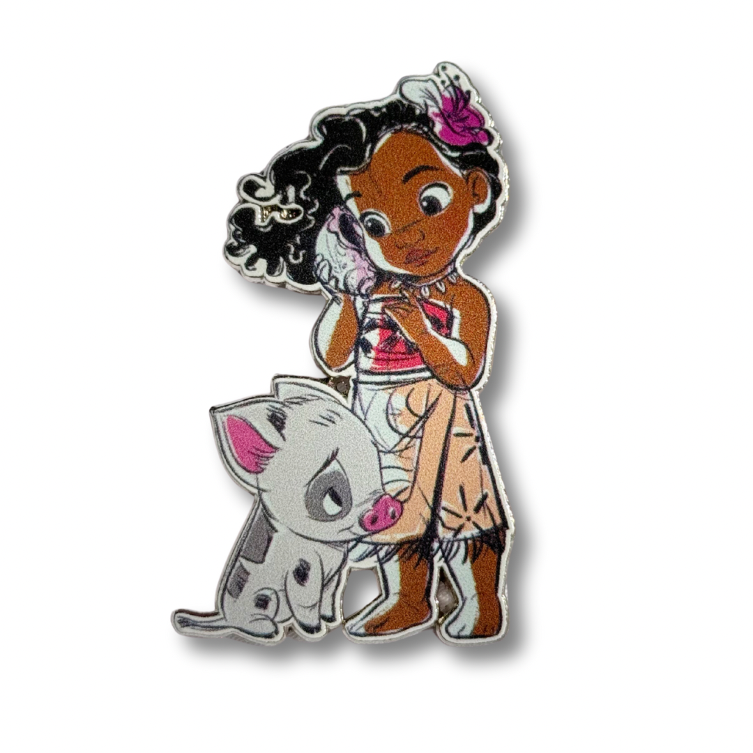 Disneyland Paris Baby Moana Pin with Pua – Animators Collection | Disney Moana Pin, Disney Pins, Disney Paris Pin Trading