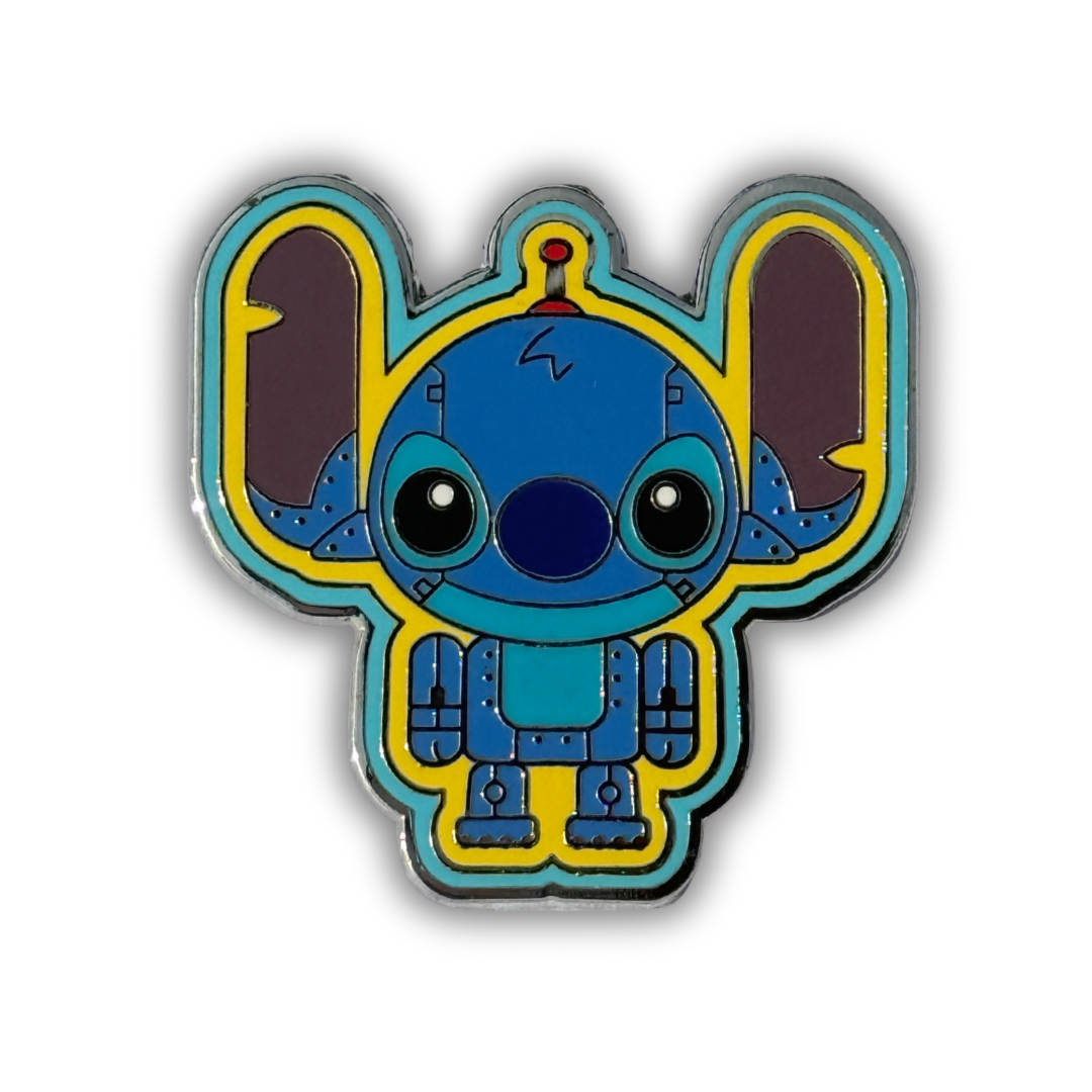 Disney Stitch Robot 2” Pin – Official Lilo and Stitch Enamel Pin | Disney Pins Trading