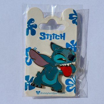 Disney Paris Stitch Tongue Sticking Out Pin – Official Lilo and Stitch Enamel Pin | Disney Pins Trading