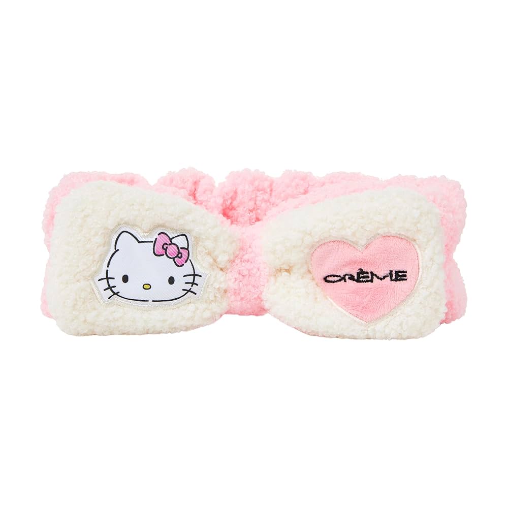 The Crème Shop Hello Kitty Holiday Spa Plush Headband – Christmas Hello Kitty Accessory & Stocking Stuffer
