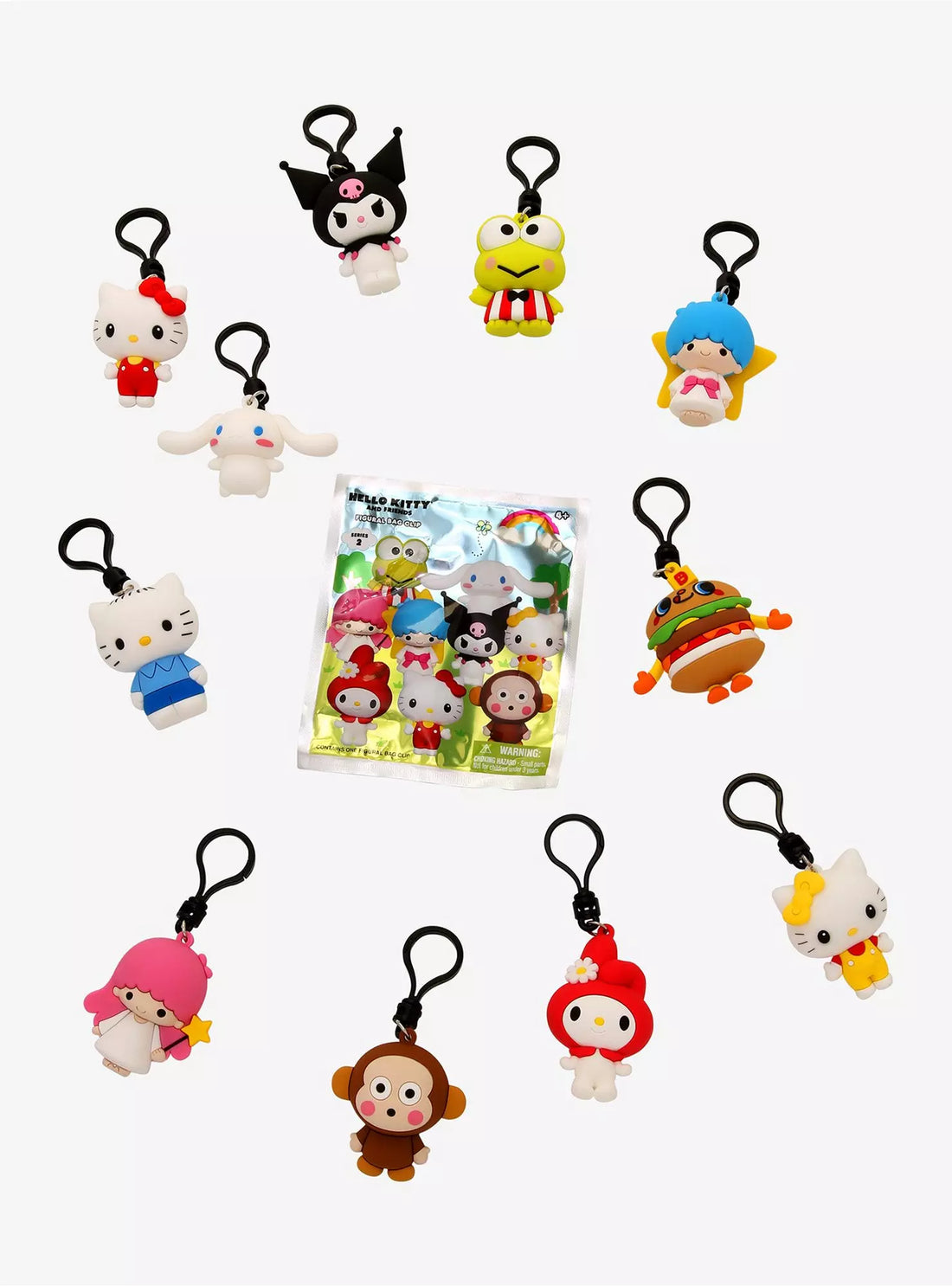 Hello Kitty & Friends Series 2 Blind Bag Clip – Hello Kitty Bag Charm Keychain & Purse Charm
