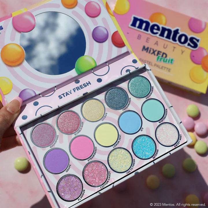Rude Cosmetics x Mentos Fruit Pastel Eyeshadow Palette
