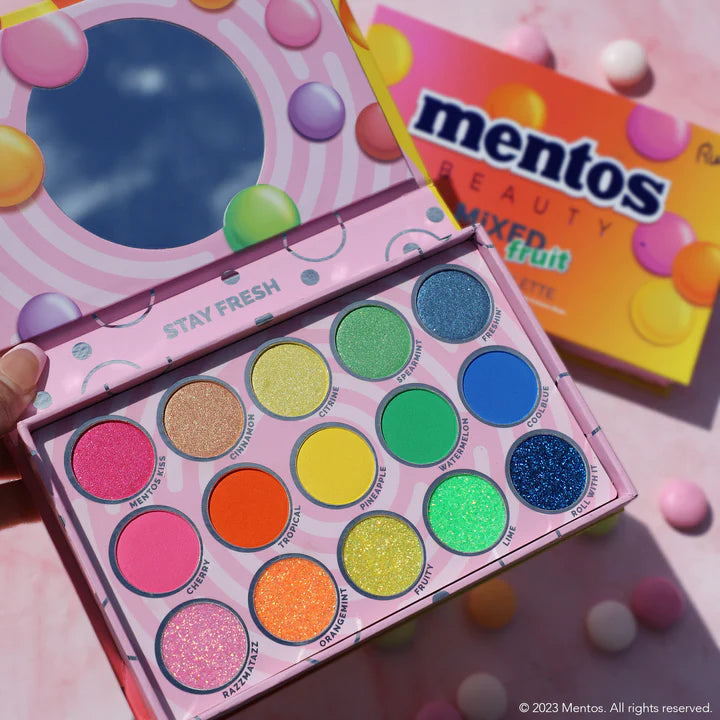 Rude Cosmetics x Mentos Fruit Neon Eyeshadow Palette