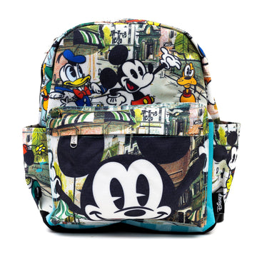 Disney's Pie Eyed Mickey Mouse & Friends Oversize Print Adjustable Mini Backpack