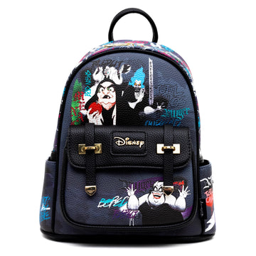 WondaPop x Disney Villains Characters Pop Art Vegan Leather Mini Backpack