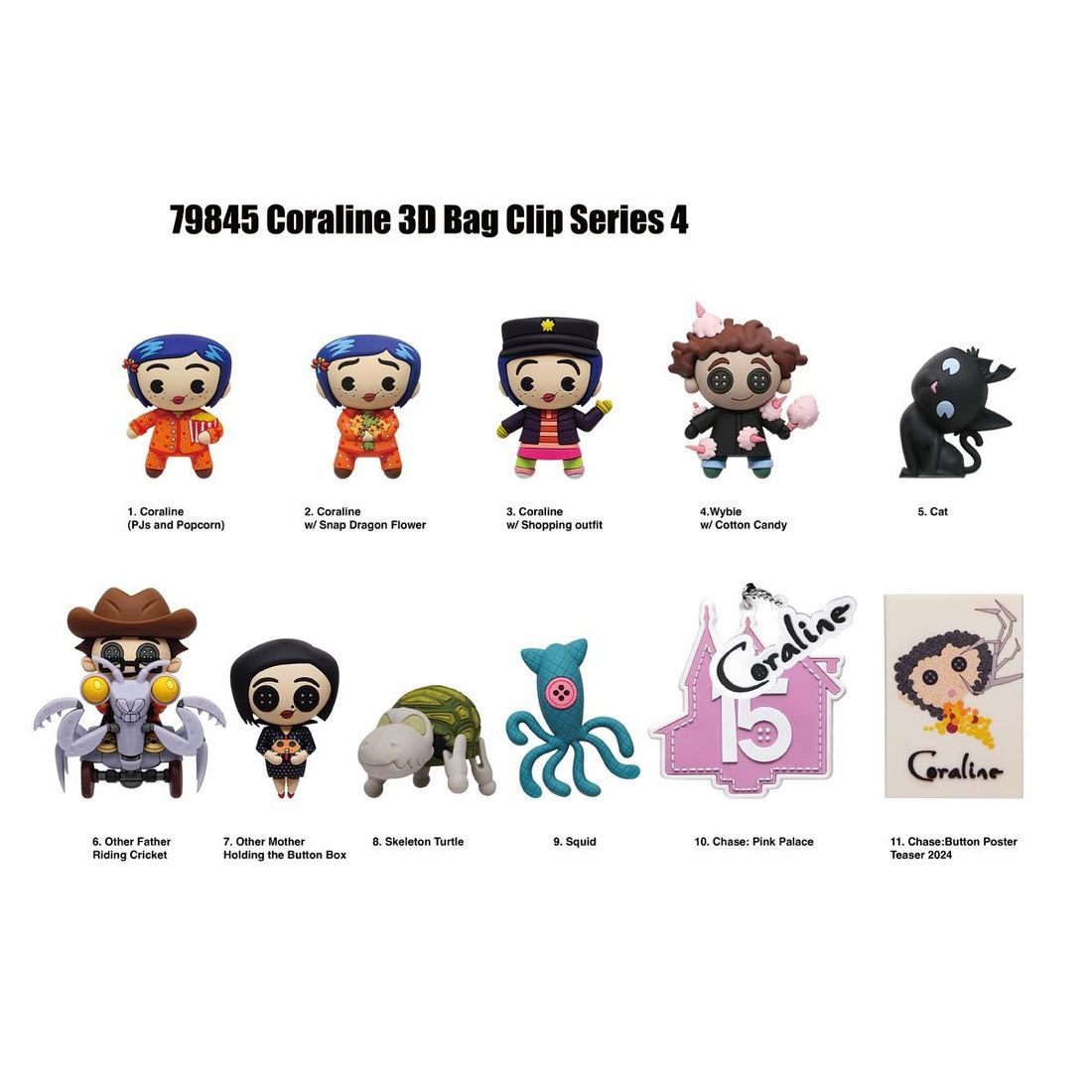 Coraline Blind Bag Series 4 | Bag Charms, Keychains & Backpack Clips