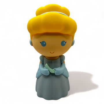 Disney Cinderella Coin Bank – Princess Cinderella in Blue Dress, Cute Cinderella Cartoon Piggy Bank
