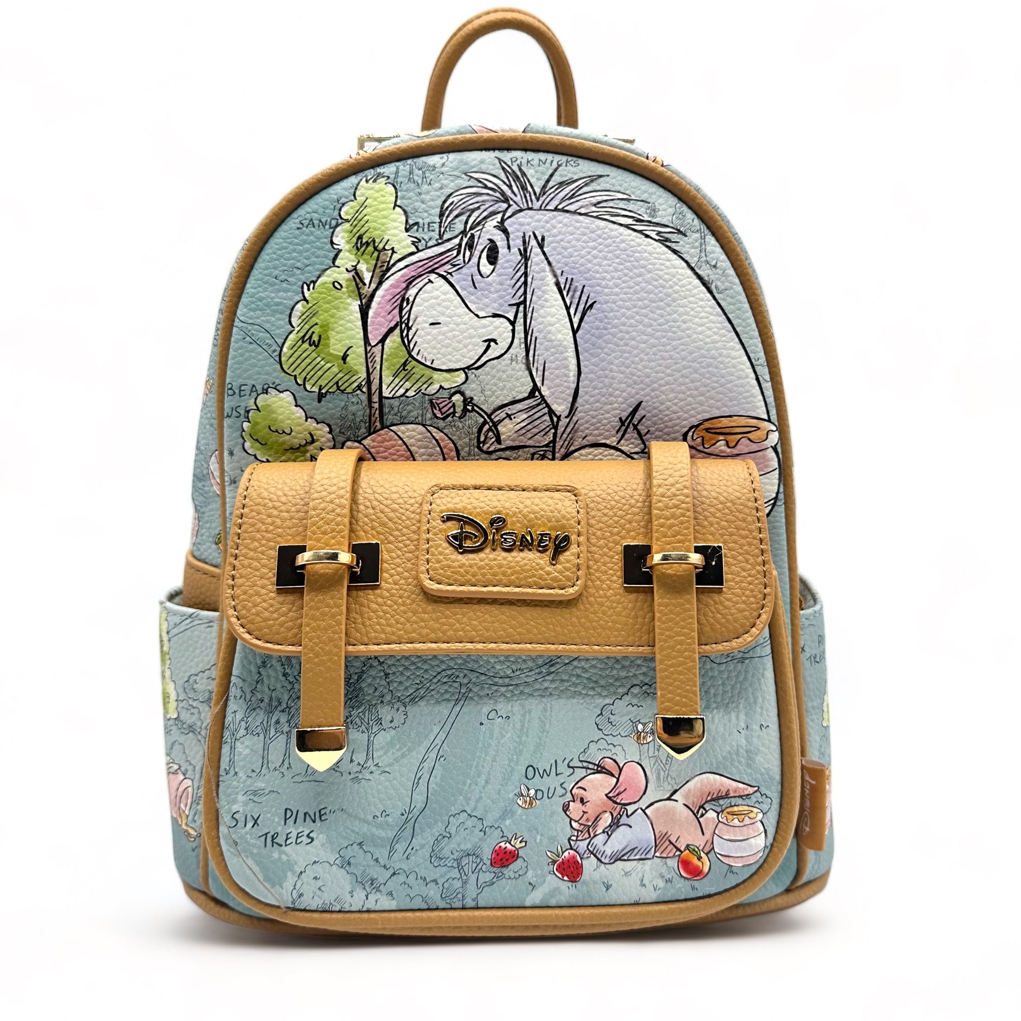 WondaPop x Disney’s Winnie the Pooh and Friends- Hundred Acre Wood Vegan Leather Mini Backpack