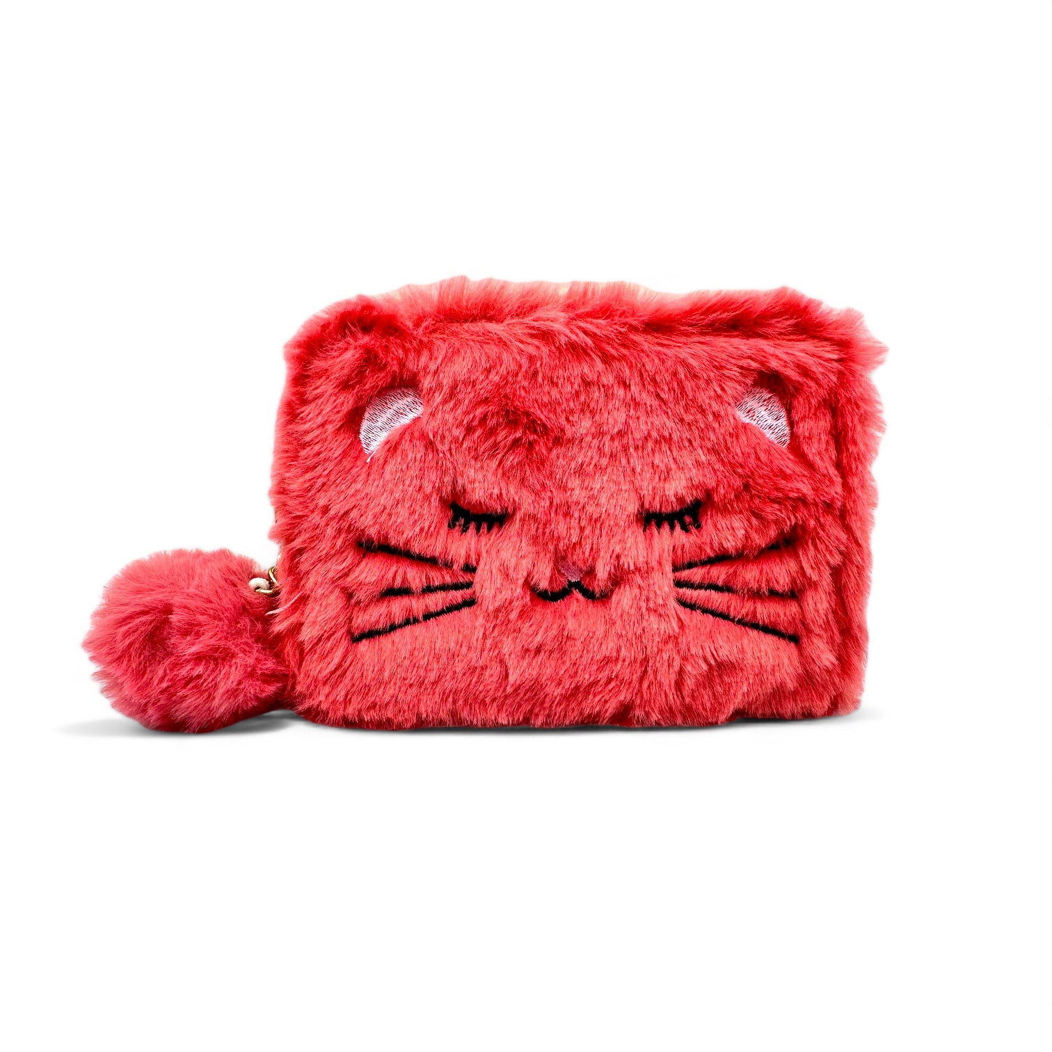 Kid’s Kitty Cat Soft Fuzzy Furry Kawaii Mini Wallet