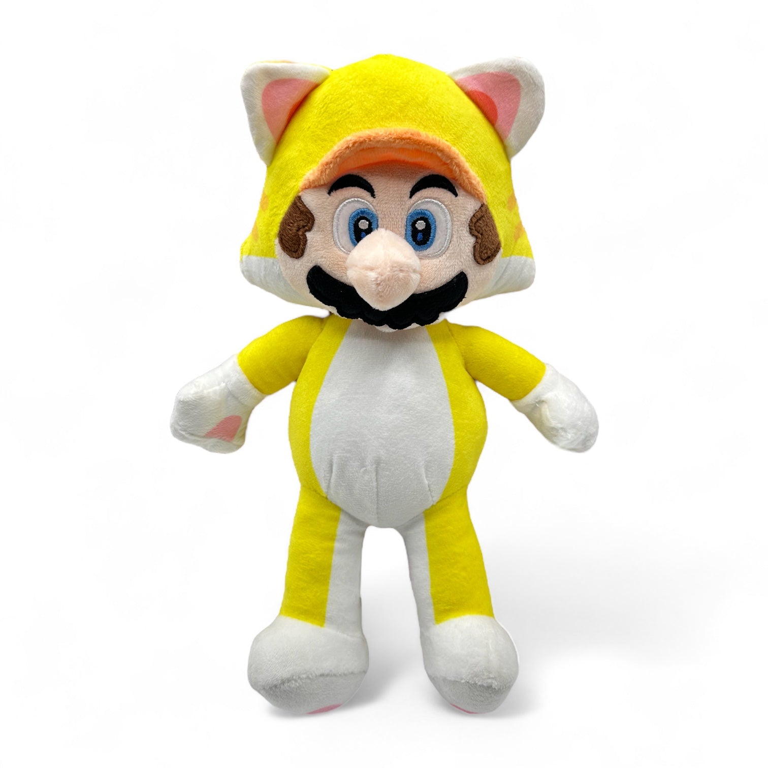Super Mario Bros - Nintendo- 10” Yellow Cat Mario Plush