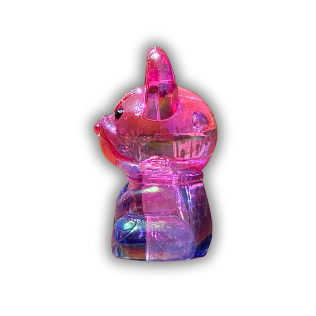 Iridescent Frenchie Dog Pencil Sharpener – Cute Vibrant School Supply for Students & Stationery Fans