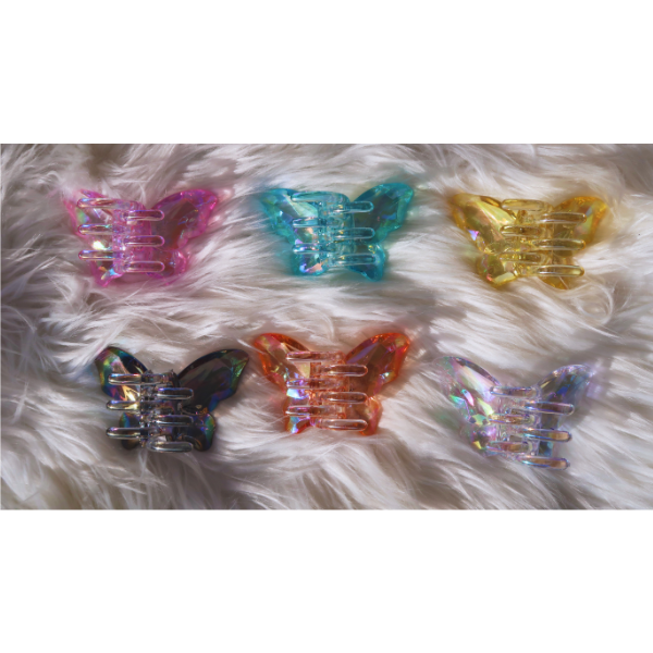 Iridescent Butterfly Claw Hair Clip –  Aesthetic Hair Accessory