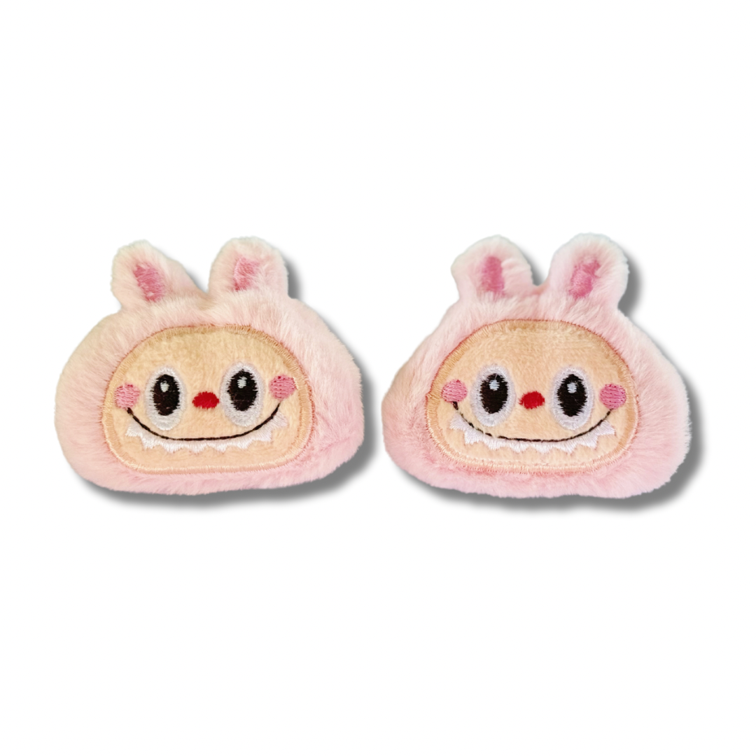 Cute Pink Plush Bunny Hair clip #labubu 51QtbeELPOL._AC_UF350,  main image 4