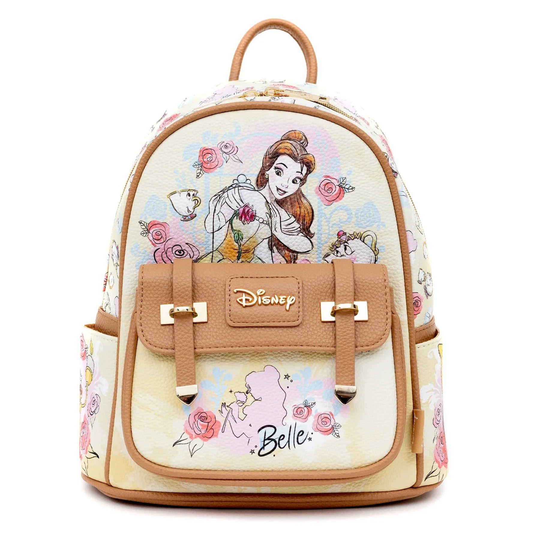 Disney x WondaPop - The Beauty and the Beast - Princess Bell 11” Vegan Leather Mini Backpack